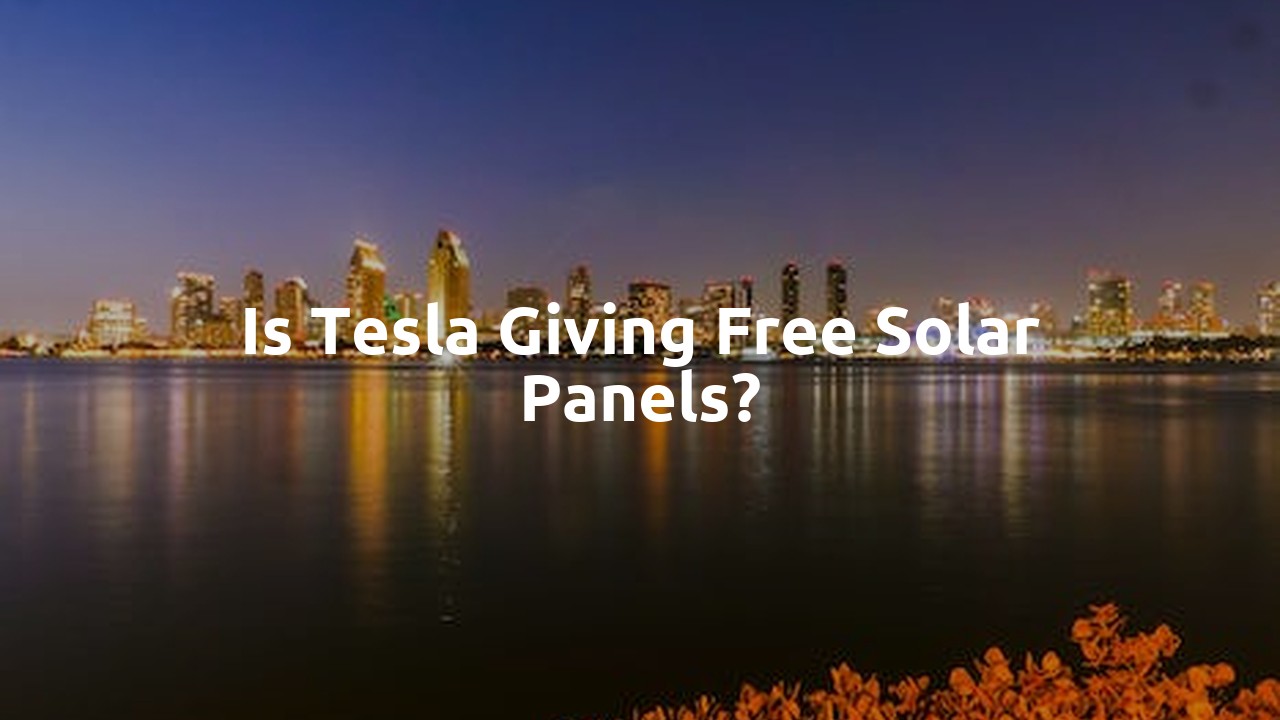 Is Tesla giving free solar panels?