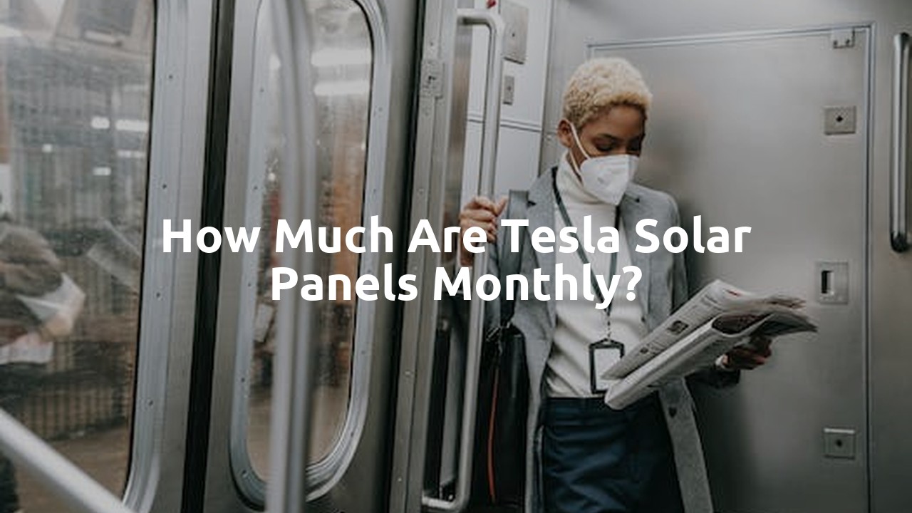 How much are Tesla solar panels monthly?