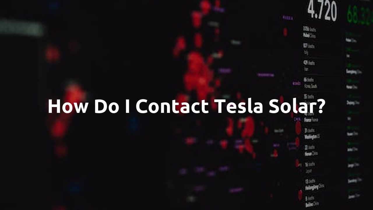 How do I contact Tesla solar?