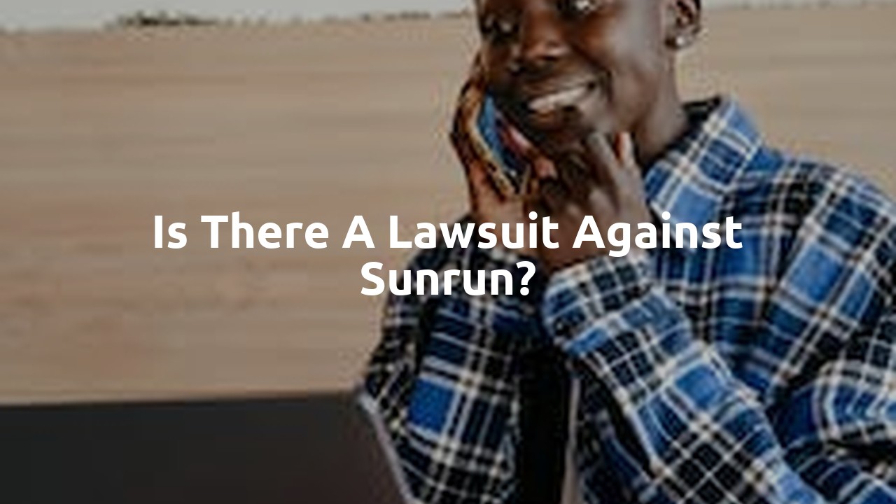 Is there a lawsuit against Sunrun?