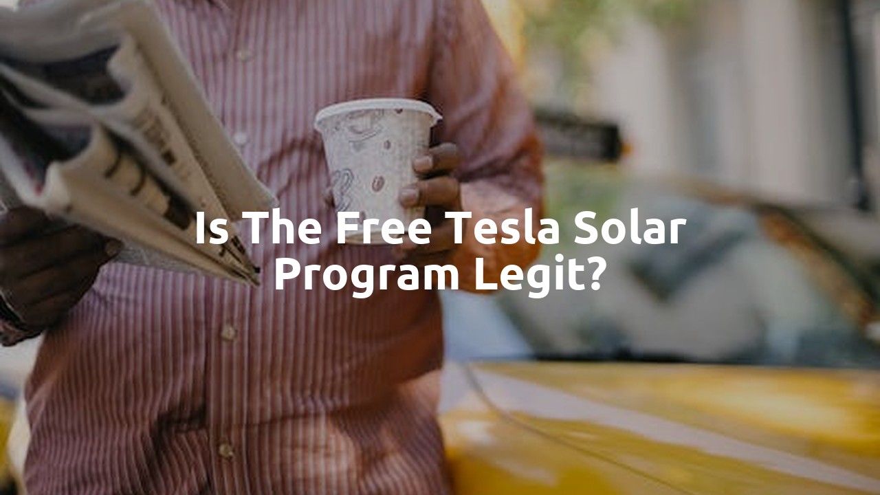 Is the free Tesla solar Program legit?